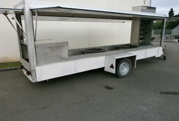 Remorque-magasin ETAL 5m TRAITEUR / ROTISSOIRE
